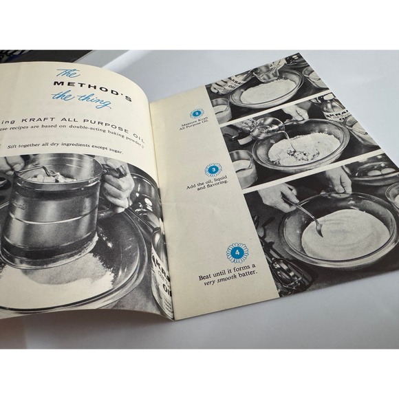 Vintage 1955 Kraft Oil Method 20 Wonderful Cakes Recipe Booklet Advertising - Picture 6 of 10